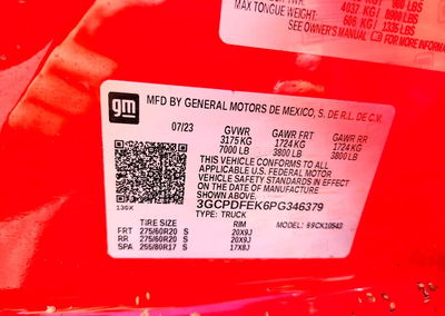 2023 Chevrolet Silverado K1500 Lt Trail Boss, daño Frontal, Copart lote 70634456, foto 12 de 12
