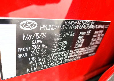2023 Hyundai Santa Fe Sel Premium, uszkodzenie: Zalanie, Copart lot 63311346, zdjęcie 13 z 14