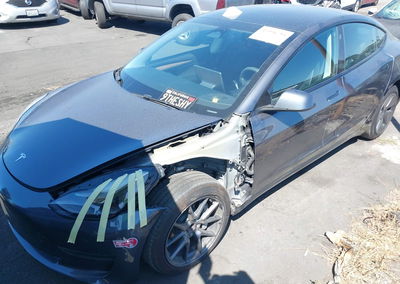 2023 Tesla Model 3 Rear-wheel Drive, daño Frontal izquierdo, Iaai lote 45996794, foto 2 de 23