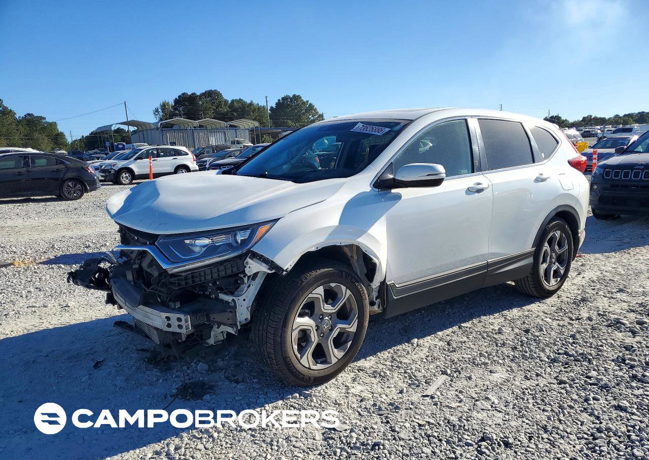 2019 Honda Cr-v Ex, Front End damage, Copart lot 73626886