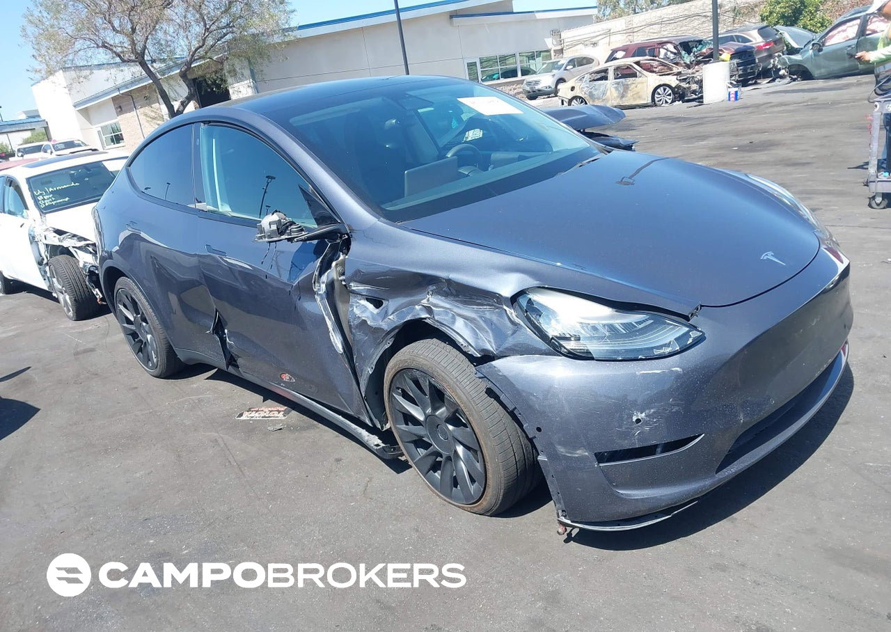 2021 Tesla Model Y Long Range Dual Motor All-wheel Drive, uszkodzenie: Prawy bok, Iaai lot 46129868