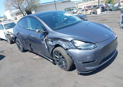 2021 Tesla Model Y Long Range Dual Motor All-wheel Drive, Right Side damage, Iaai lot 46129868