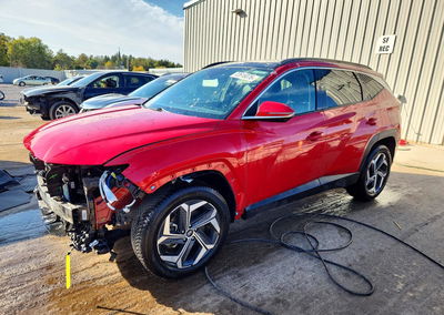 2022 Hyundai Tucson Limited, daño Frontal, Copart lote 72616076