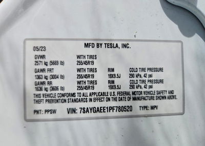 2023 Tesla Model Y, Rear End damage, Copart lot 66374476, photo 12 of 12
