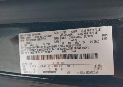 2020 Ford Transit-150, uszkodzenie: Left & Right Side, Iaai lot 46267181, zdjęcie 9 z 17