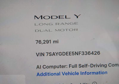 2022 Tesla Model Y Long Range Dual Motor All-wheel Drive, uszkodzenie: Lewy przód, Iaai lot 45999368, zdjęcie 7 z 15