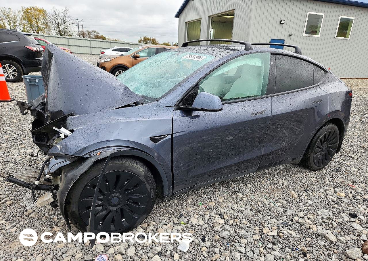 2021 Tesla Model Y, daño Frontal, Copart lote 73173396