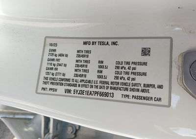 2023 Tesla Model 3 Rear-wheel Drive, Rear damage, Iaai lot 46329488, photo 9 of 18