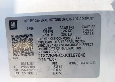 2019 Chevrolet Silverado 1500 Ld Lt, uszkodzenie: Normal Wear & Tear, Iaai lot 46348685, zdjęcie 9 z 16