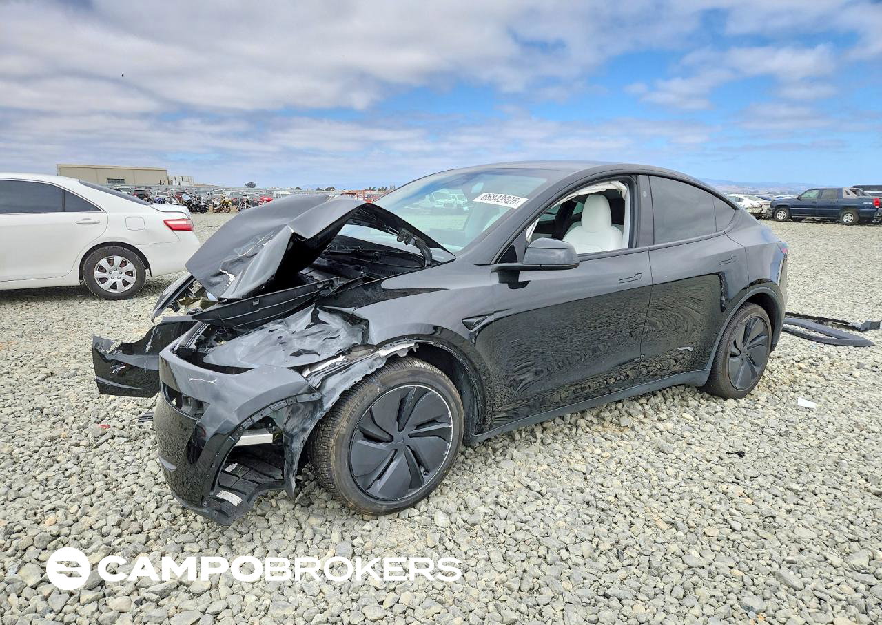 2026 Tesla Model Y, daño Frontal, Copart lote 66842926