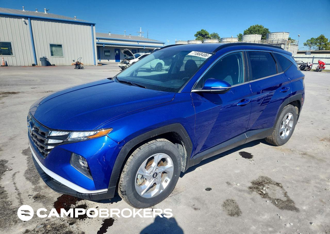 2022 Hyundai Tucson Sel, daño Inundación, Copart lote 71868486