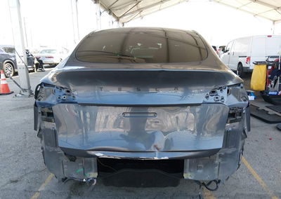 2021 Tesla Model Y Long Range, Rear damage, Iaai lot 46148711, photo 6 of 16