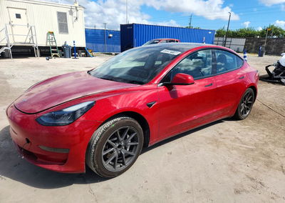 2023 Tesla Model 3, daño Trasero, Copart lote 73282116