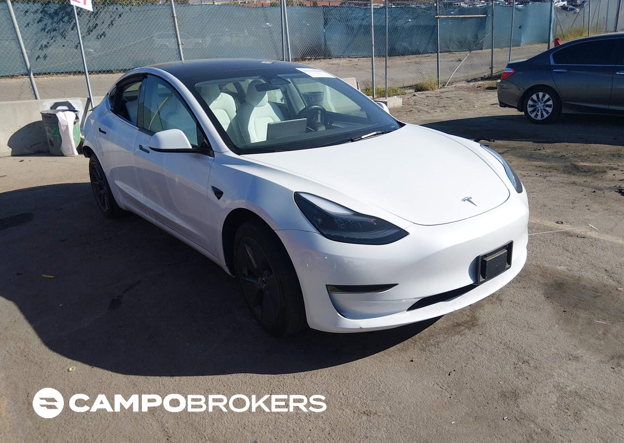 2023 Tesla Model 3 Rear-wheel Drive, Rear damage, Iaai lot 46329488