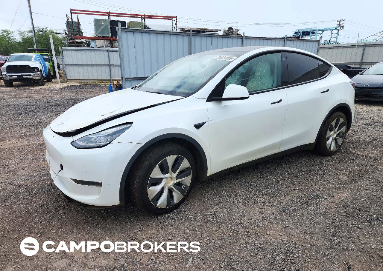2021 Tesla Model Y, пошкодження: Передня частина, Copart лот 74321326