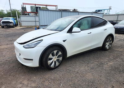 2021 Tesla Model Y, Front End damage, Copart lot 74321326