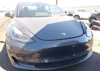 2023 Tesla Model 3 Rear-wheel Drive, daño Frontal izquierdo, Iaai lote 45996794, foto 13 de 23