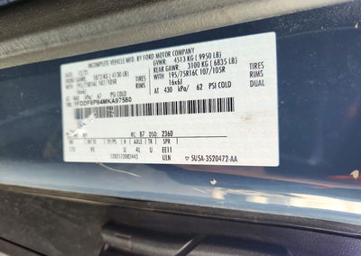2021 Ford Transit Delivery Truck, daño Techo, Copart lote 73068366, foto 13 de 13