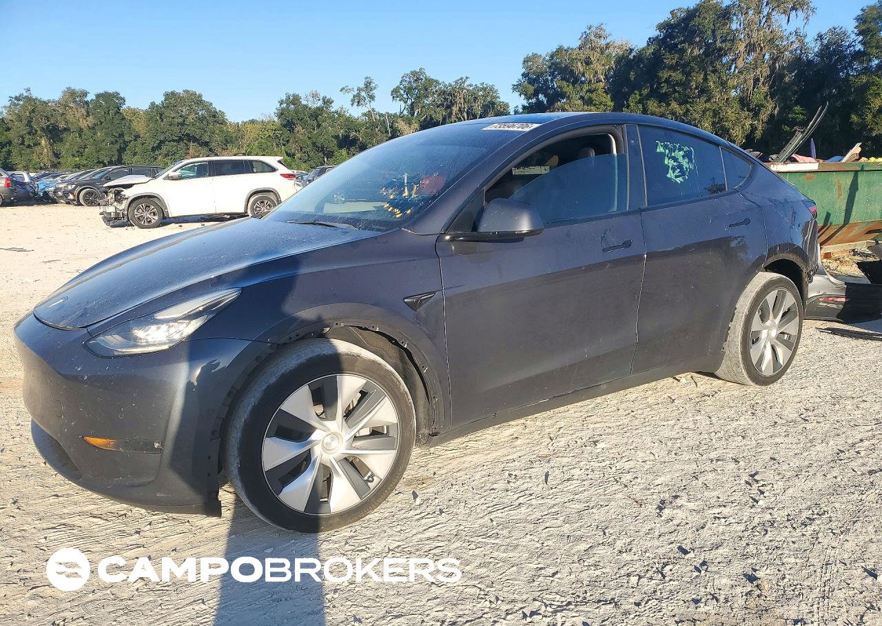 2021 Tesla Model Y, Rear End damage, Copart lot 73596706