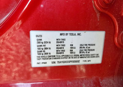 2023 Tesla Model Y, Front End damage, Copart lot 72447426, photo 12 of 12