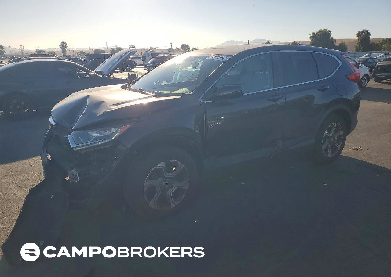 2019 Honda Cr-v Ex, daño Frontal, Copart lote 71586006