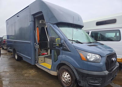 2021 Ford Transit Delivery Truck, uszkodzenie: Bok, Copart lot 67440436, zdjęcie 4 z 12