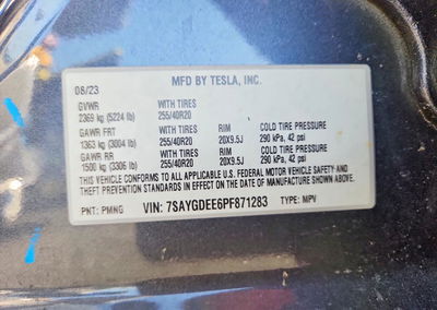 2023 Tesla Model Y, uszkodzenie: Przód, Copart lot 70267086, zdjęcie 13 z 13