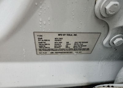 2023 Tesla Model Y, Front End damage, Copart lot 90444325, photo 13 of 15