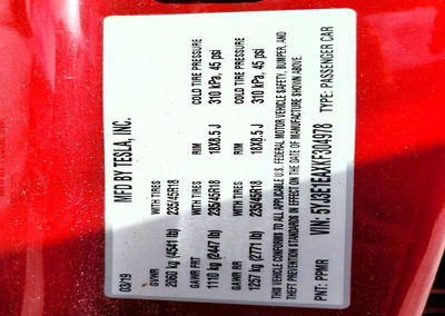 2019 Tesla Model 3, uszkodzenie: Tył, Copart lot 70096676, zdjęcie 13 z 15