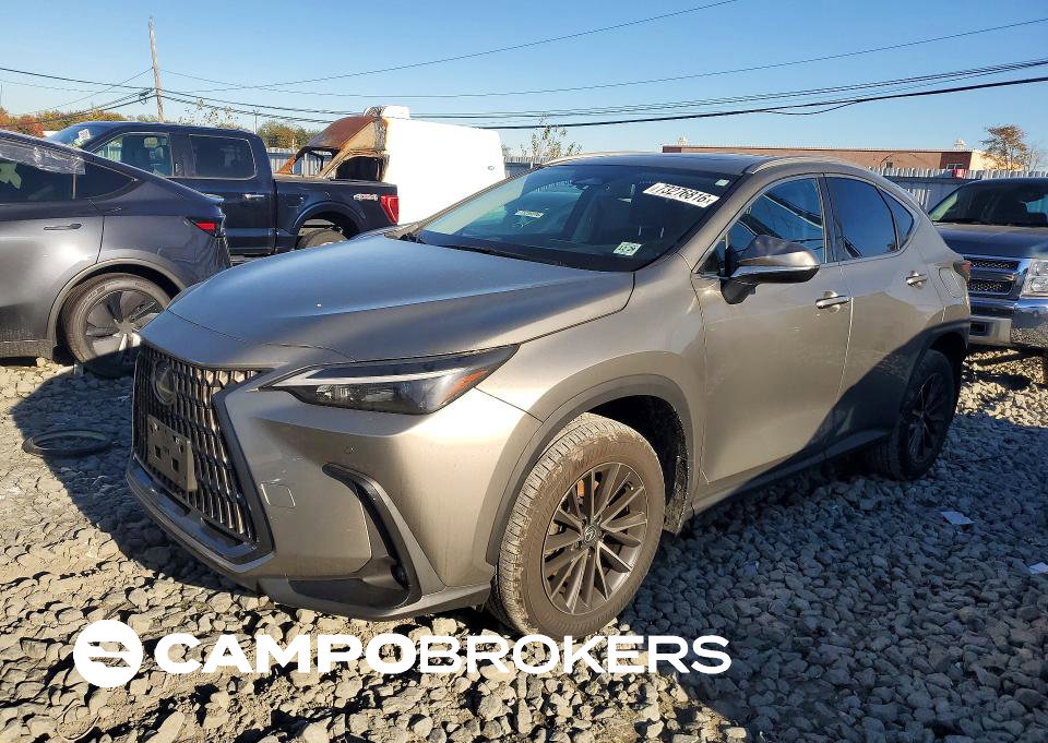 2025 Lexus Nx 350h Premium, daño Incendio, Copart lote 73276816