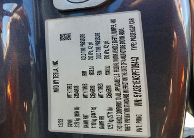 2023 Tesla Model 3, пошкодження: Передня частина, Copart лот 71278396, фото 12 з 14