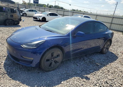 2023 Tesla Model 3, daño Trasero, Copart lote 69044036