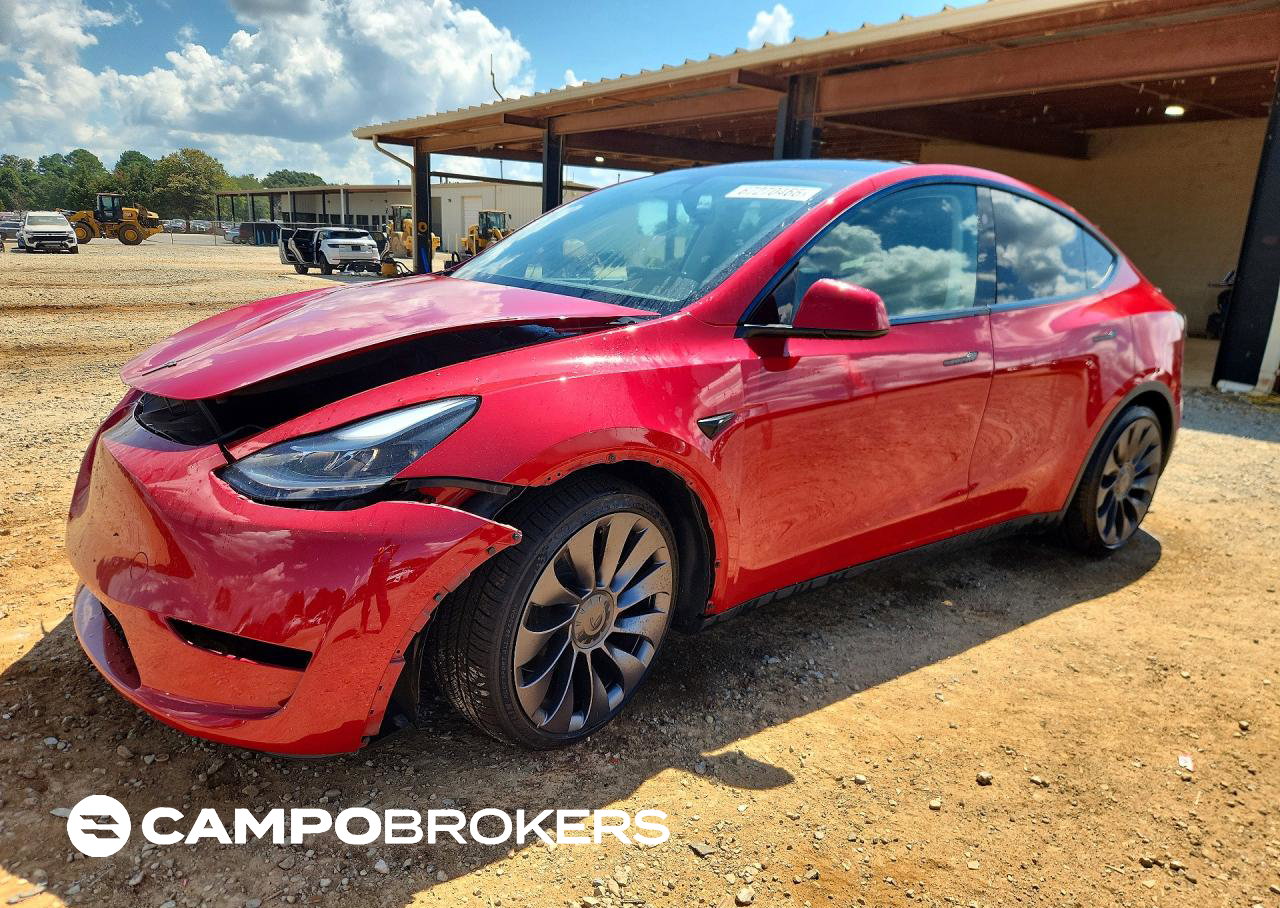 2023 Tesla Model Y, daño Frontal, Copart lote 67270466