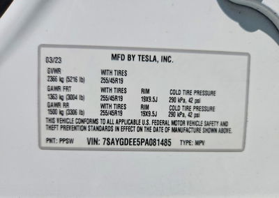 2023 Tesla Model Y, Front End damage, Copart lot 61784056, photo 14 of 14