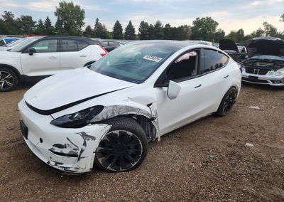 2023 Tesla Model Y, Front End damage, Copart lot 66735676