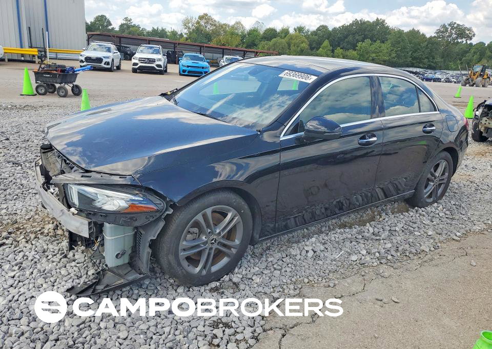 2020 Mercedes-benz A 220, daño Frontal, Copart lote 69369906