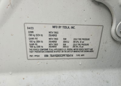 2023 Tesla Model Y, Front End damage, Copart lot 66735676, photo 12 of 14