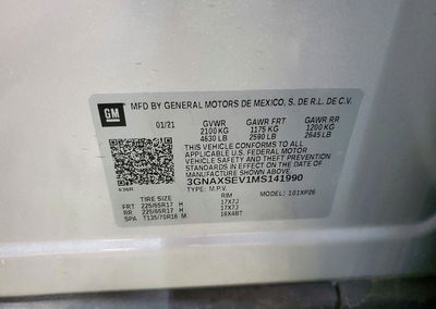 2021 Chevrolet Equinox Ls, daño Frontal, Copart lote 73088216, foto 13 de 15
