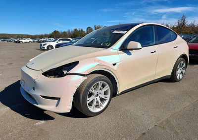 2021 Tesla Model Y, Front End damage, Copart lot 73363726