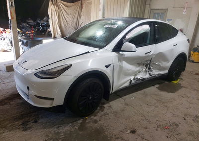 2023 Tesla Model Y, daño Lateral, Copart lote 74308046