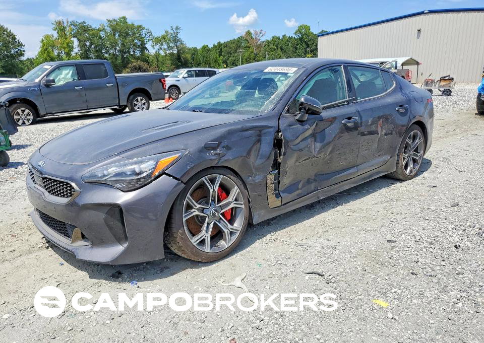 2020 Kia Stinger Gt1, daño Lateral, Copart lote 62448696