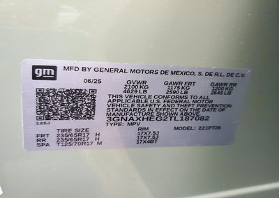 2026 Chevrolet Equinox Lt, пошкодження: Задня частина, Copart лот 72786946, фото 14 з 14