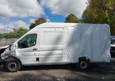 2025 Ford Transit-350 Cargo Van, Left Side damage, Iaai lot 46320638, photo 6 of 17