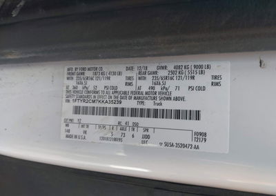 2019 Ford Transit-250, uszkodzenie: Prawy przód, Iaai lot 45807829, zdjęcie 9 z 17