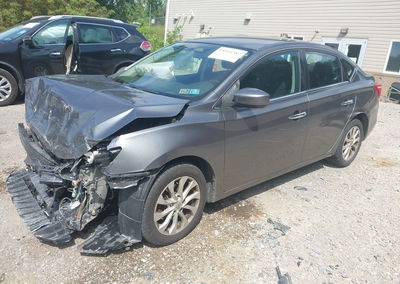2019 Nissan Sentra Sv, daño Front & Rear, Iaai lote 45966587, foto 2 de 16