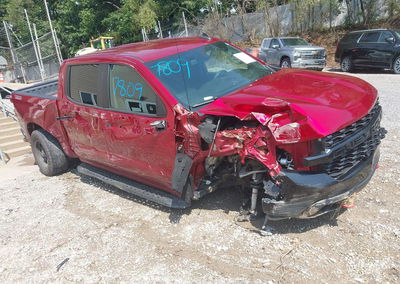 2021 Chevrolet Silverado 1500 4wd  Short Bed Custom Trail Boss, daño Frontal, Iaai lote 46027809