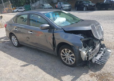2019 Nissan Sentra Sv, daño Front & Rear, Iaai lote 45966587