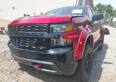 2021 Chevrolet Silverado 1500 4wd  Short Bed Custom Trail Boss, пошкодження: Передня частина, Iaai лот 46027809, фото 6 з 16
