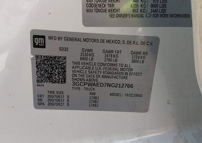 2022 Chevrolet Silverado 1500 Ltd 2wd  Short Bed Wt, Front End damage, Iaai lot 46056601, photo 9 of 19