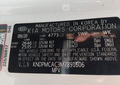 2021 Kia Sportage Lx, daño Theft, Iaai lote 46108490, foto 9 de 16